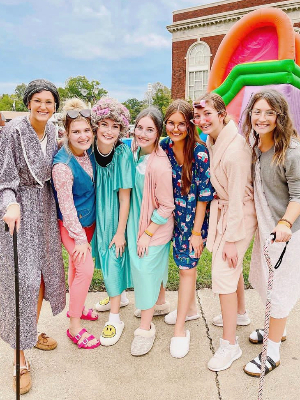 2021 Polar Plunge with my sorority, Alpha Gamma Delta!