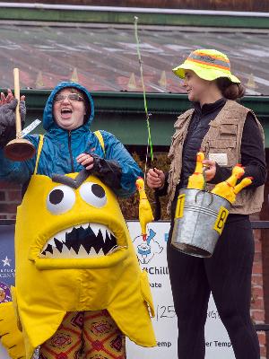 Freezin' for a reason! Go Piranhas!