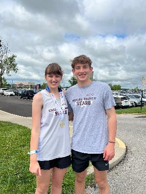 Katie and Tyler at state track meet