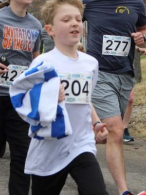 This is William rocking it out of the park the last time we did the Polar Plunge!