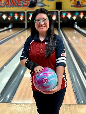 Lexie Allen at a regional Bowling Tournament